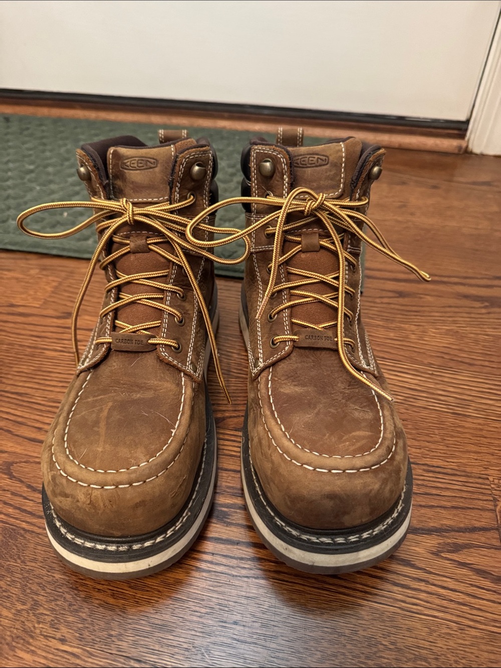 Keen Men's Brown Leather Utility Work Boots